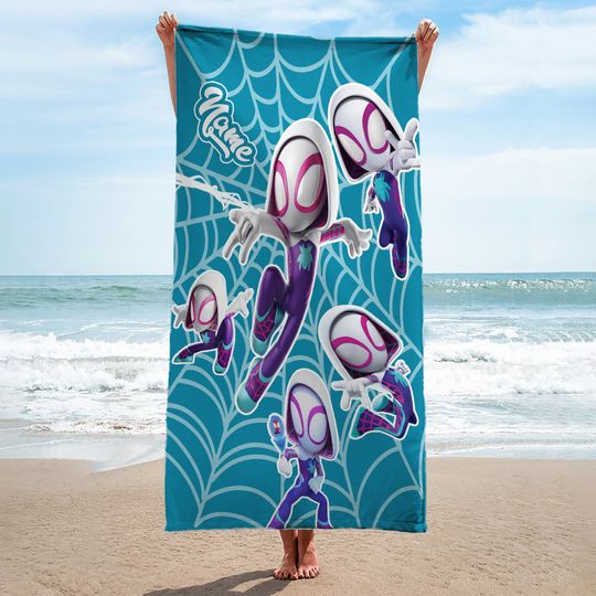 Discover Personalized Disney Spidey Beach Towel, Spidey  Superhero Movie Towel, Cartoon Summer Vacation Gift, Spider Towel, Superhero Towel