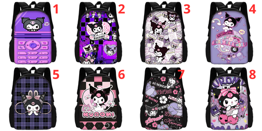 Child School Anime Kuromi Backpack