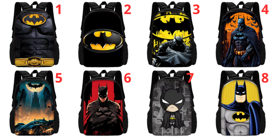 Child School Superhero Batman Backpack