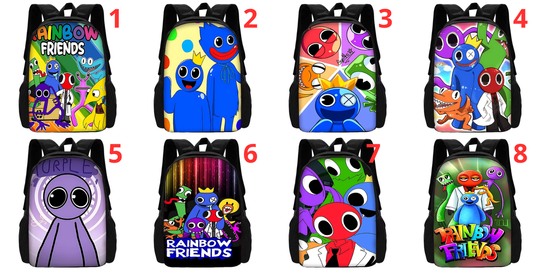 Child School Cartoon Game Rainbow Friends Backpack