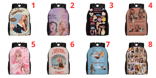 Sabrina Carpenter Album Laptop Backpack for School College Students