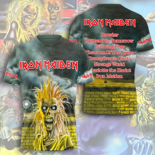 Discover Iron Maiden Inspired Run For Your Lives World Tour 2025 3D T-Shirt