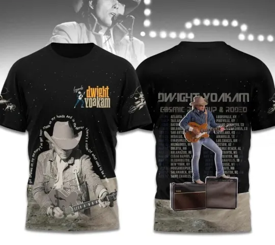 Dwight Yoakam Cosmic Roundup Rodeo Tour 2025 3D Shirt
