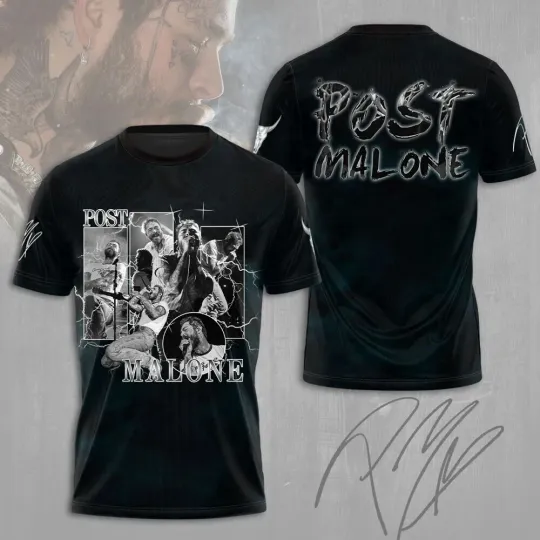 Post Malone tour on May 2025 t-shirt 3D