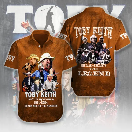 Toby Keith Hawaiian Shirt Short Sleeve