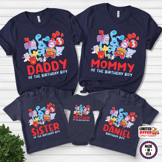 Blues Clues Birthday Shirt,Blues Clues & Magenta Birthday Shirt,Blues Clues Family Shirts