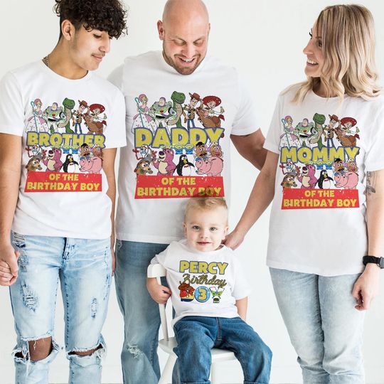 Toy Story Birthday Shirt, Disney Toy Story Family Birthday Shirt, Buzz Lightyear, Toy Story Woody, You've Got a Friend in Me Shirt