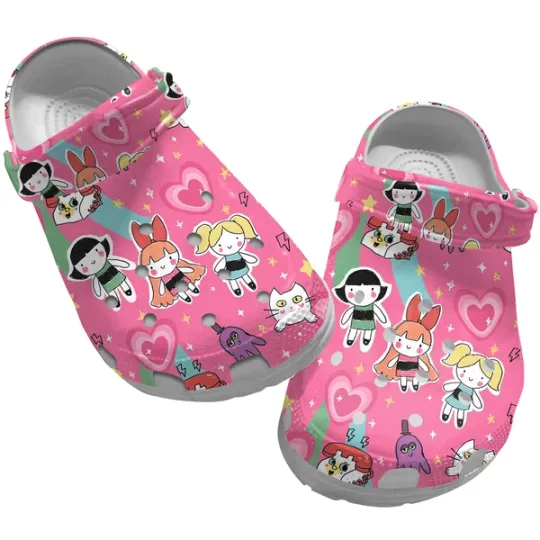 Powerpuff Girls Cartoon Slippers Clogsband Clogs For Adults Lovers