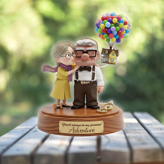 Personalized Carl Ellie Couple Plaque, Custom Disney Acrylic Sign, Up Movie Gift, Romantic Keepsake, Couples Decor, Acrylic Plaque