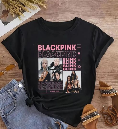 Black Pink 90s Bootleg Shirt, Black Pink Blink Fan Shirt, Black Pink Deadline Tour 2025 Tee, Black Pink Concert Shirt, Kpop Black Pink Merch