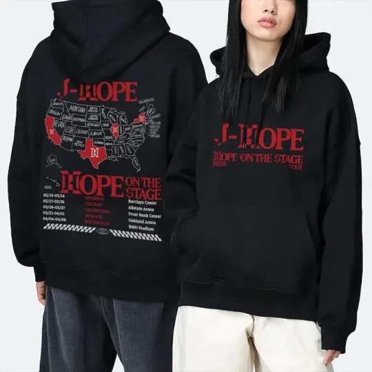 JHope On The Stage Double Sided Hoodie Kpop 3D Design