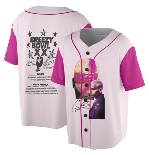 Chris Brown Tour Breezy Bowl XX V2 Vintage Jersey