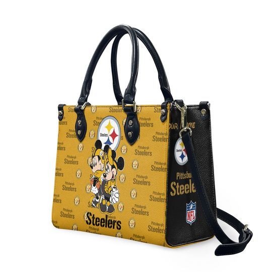 Personalized Pittsburgh Football Team Steelerss Leather Handbag Lovers Gift