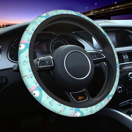Cute Hangyodon Pattern Universal Cartoon Disney Steering Wheel Cover