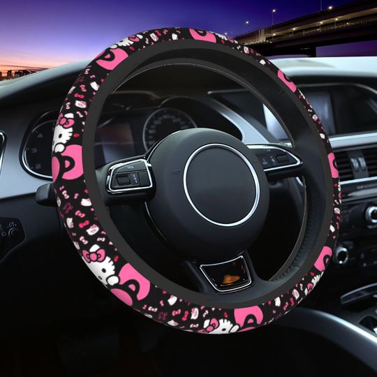 Car Steering Wheel Covers Kawaii Hello Kitty Cartoon essories
