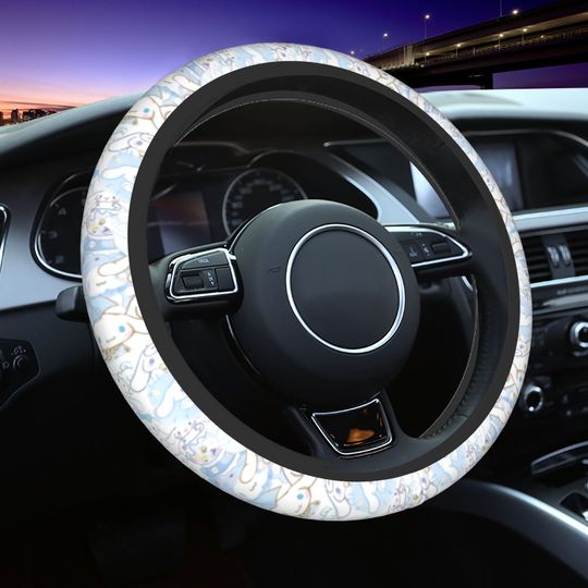 Cinnamoroll Cartoon Car Steering Wheel Cover Kawaii