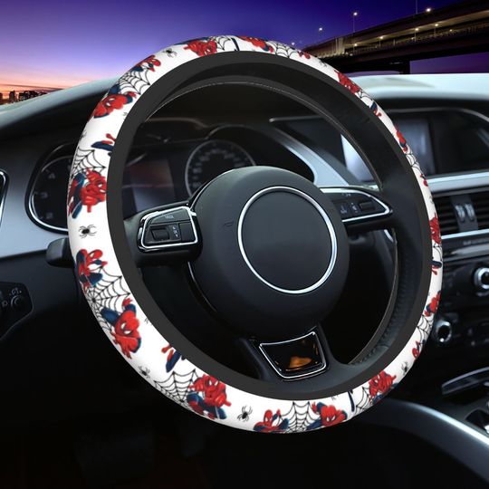 Spider-Man Spiderman Hero Car Steering Wheel Cover
