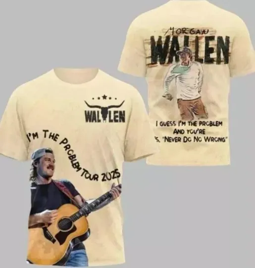 Wallen Western I m The Problem Tour 2025 3D Shirt