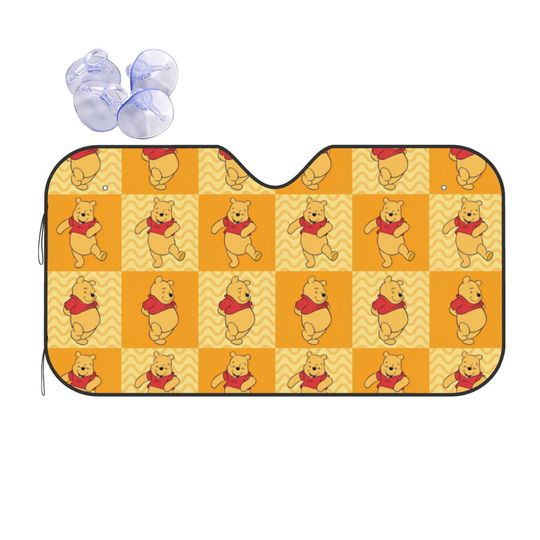 Winnie The Pooh Pattern Foldable Car Sunshade