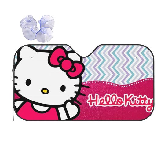 Hello Kitty Cartoon Car Sunshade
