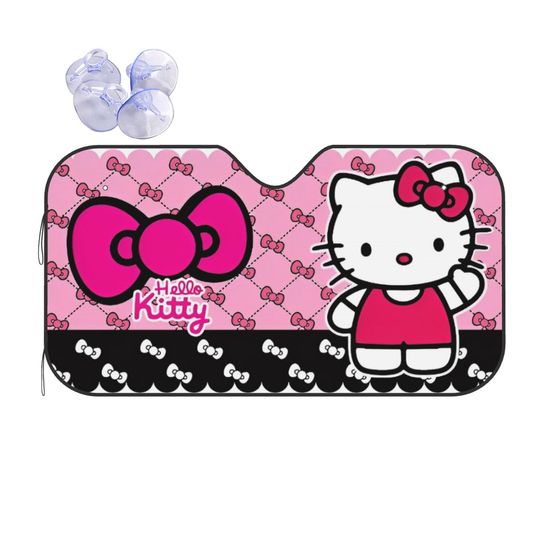 Hello Kitty Cartoon Car Sunshade