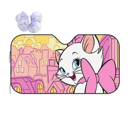 Aristocats Marie Cat Fashion Car Sunshade