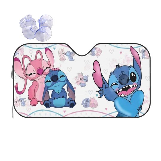 Lilo Stitch Angel Car Sunshade