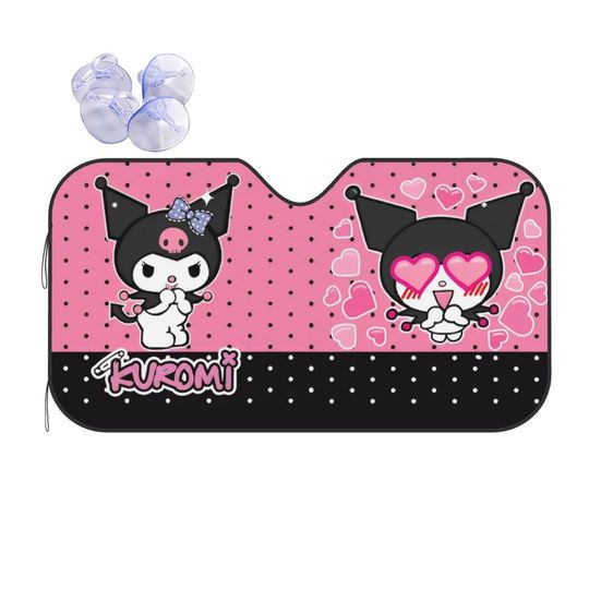 Kuromi Cartoon Car Sunshade