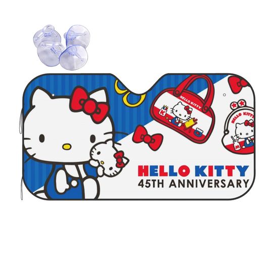 Hello Kitty Cartoon Car Sunshade