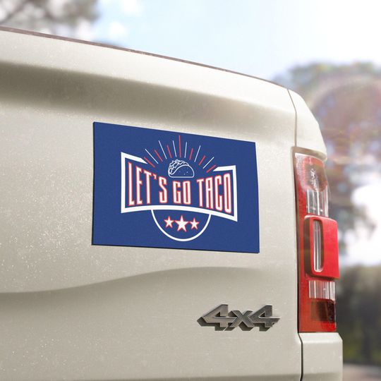 Wall Street Loser, "Let's Go Taco," Political Statement Car Magnet, Anti-Trump, Resistance Magnet, Political Activist Gift