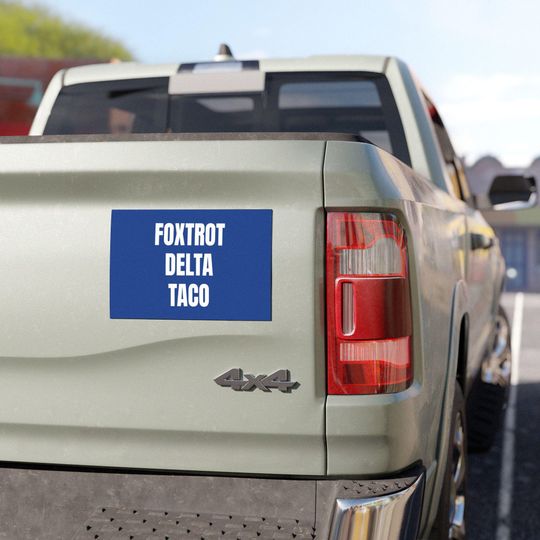 Anti Trump Car Magnet | Funny Anti Trump Car Magnet for Democrats | TACO Anti Trump Magnet | Anti MAGA FDT Magnet