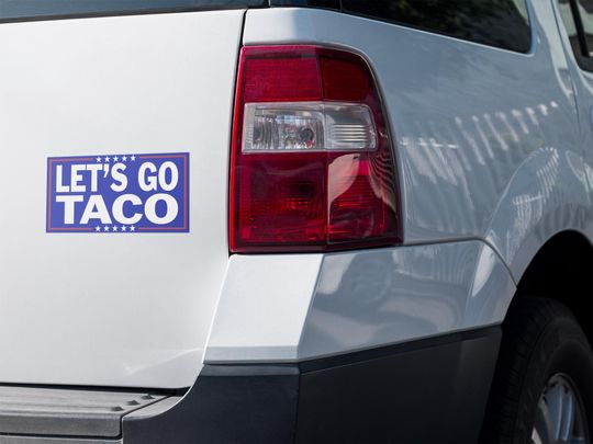 Funny Anti-Trump Magnet, Let's Go TACO - Trump Always Chickens Out, Anti-Trump Gift