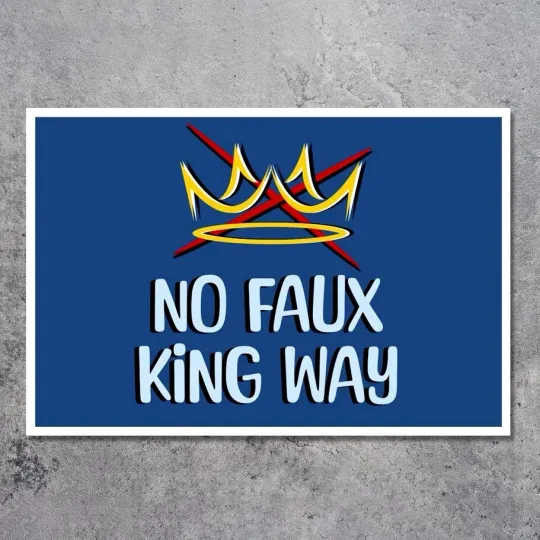 No Kings Protest Magnet | Anti-Trump Rally Car Magnet