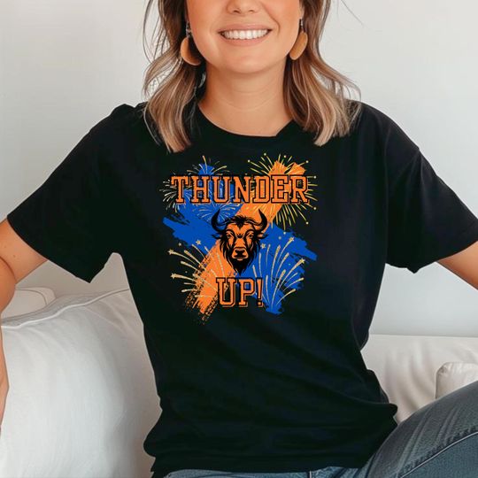 OKC Thunder T-Shirt for Basketball fans NBA OKC Fan Apparel Gift for thunder fans