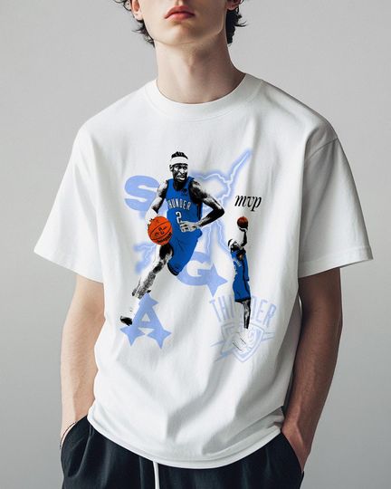 SGA MVP shirt, Shai Gilgeous-Alexander T-Shirt, OKC Thunder Streetwear, Shai mvp Shirt