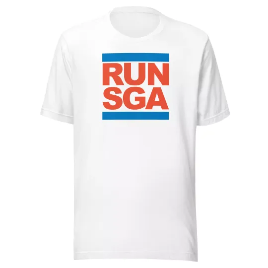 SHAI GILGEOUS ALEXANDER Run SGA T-SHIRT Oklahoma City OKC Basketball Streetwear