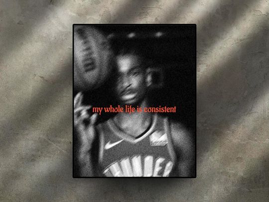 Shai Gilgeous-Alexander: Oklahoma City Thunder Poster, Wall Art, NBA Print