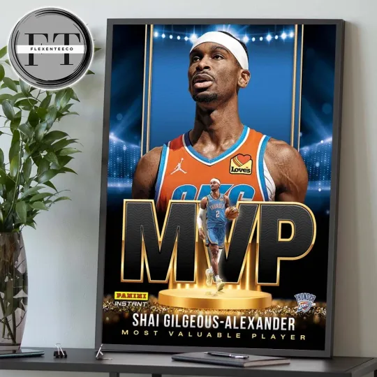 Shai Gilgeous-Alexander From OKC Team ThunderMVP 2024-25 Poster
