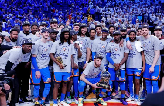 Oklahoma City Thunder 2025 Western Conference Champions Poster