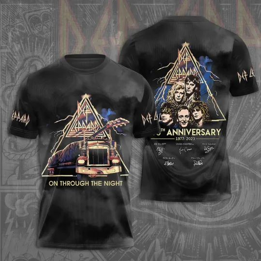 Def Leppard The Word Tour 2023 Music Rock Band 3D shirt Gifts Fan