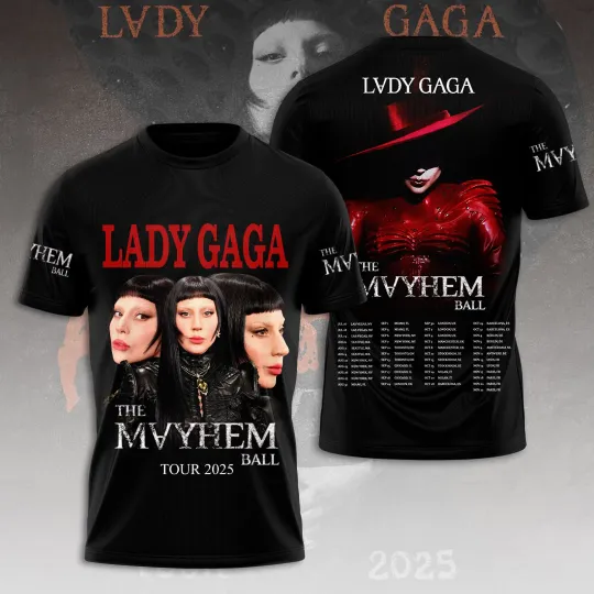 Ld ga The Mayhem Ball Tour 2025 3D T-Shirt