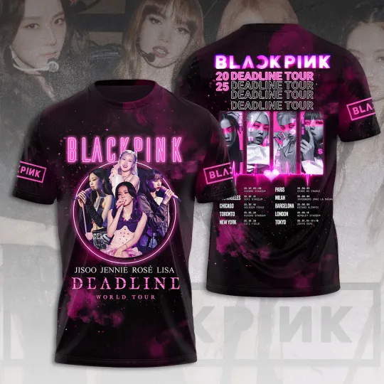 Blackpink Deadline World Tour 2025 T-Shirt