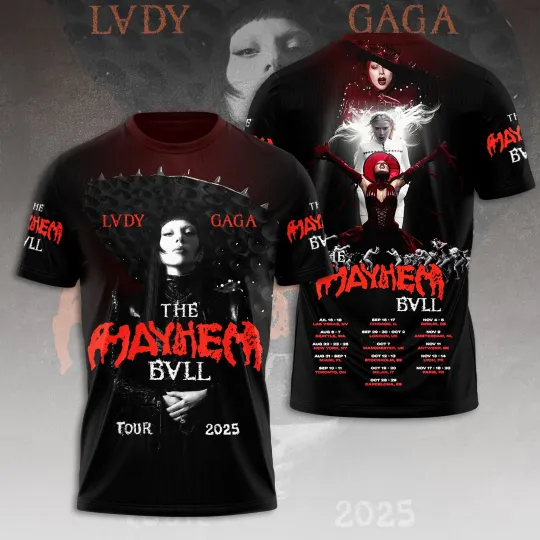 Ld ga The Mayhem Ball Tour 2025 3D T-Shirt