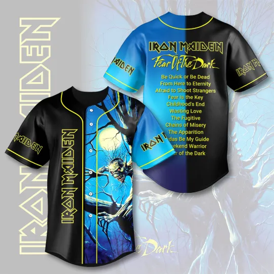 Iron Maiden Inspired Run For Your Lives World Tour 2025 Baseball Jersey