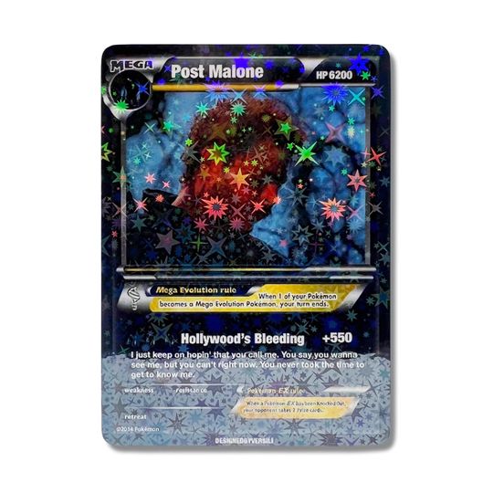 Post Malone Hologram Card