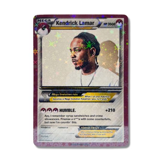 Kendrick Lamar Hologram Card