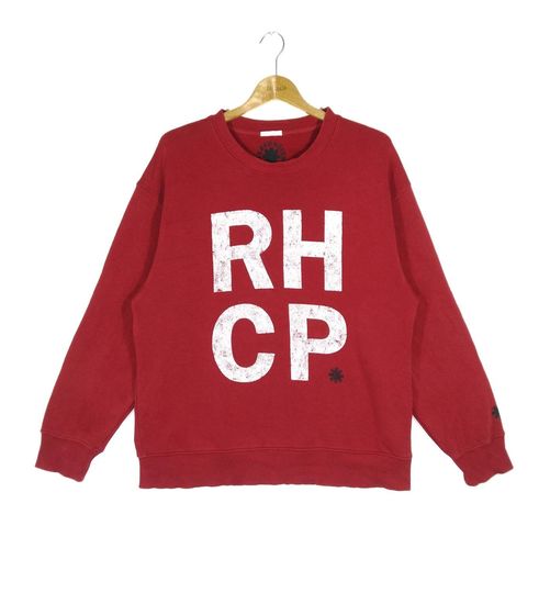 Vintage Red Hot Chili Peppers Sweatshirt Big Logo RHCP Music Band