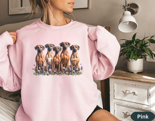 Rhodesian Ridgeback Floral Dog Mama Shirt Gifts For Dog Mom Person Sweater, Wildflower Dog Shirt for Person,Flower Dog Lover Mama Sweatshirt