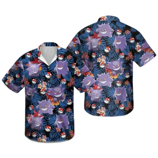 Gengar PKM Hawaiian Shirt