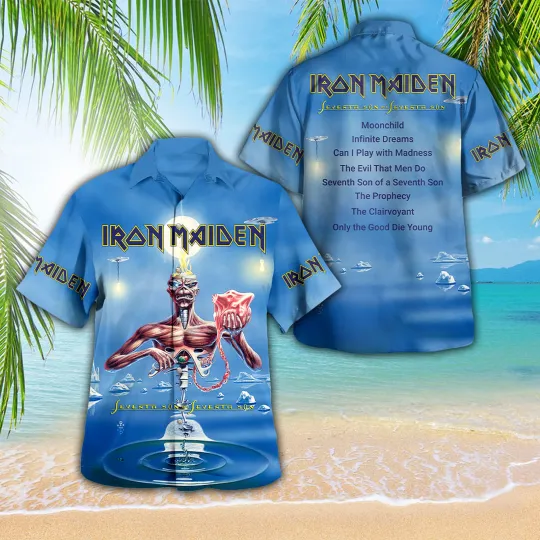 Iron Maiden Inspired Run For Your Lives World Tour 2025 Hawaiian shirt